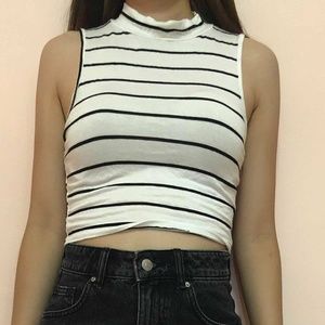 Striped cropped top